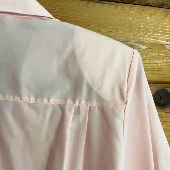 Diane Von Furstenberg VINTAGE Pink Top Shoulder Pads. Button Down Medium - Picture 4 of 7